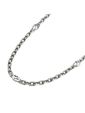 Gucci 925 Sterling Silver Interlocking G Necklace